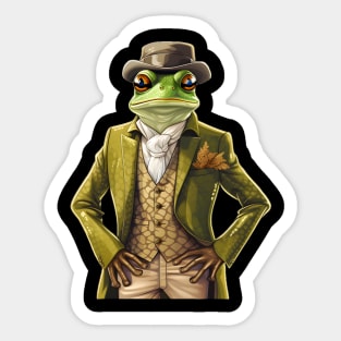 Frog Lovers Funny Gift Froggy Fashion Showdown Sticker